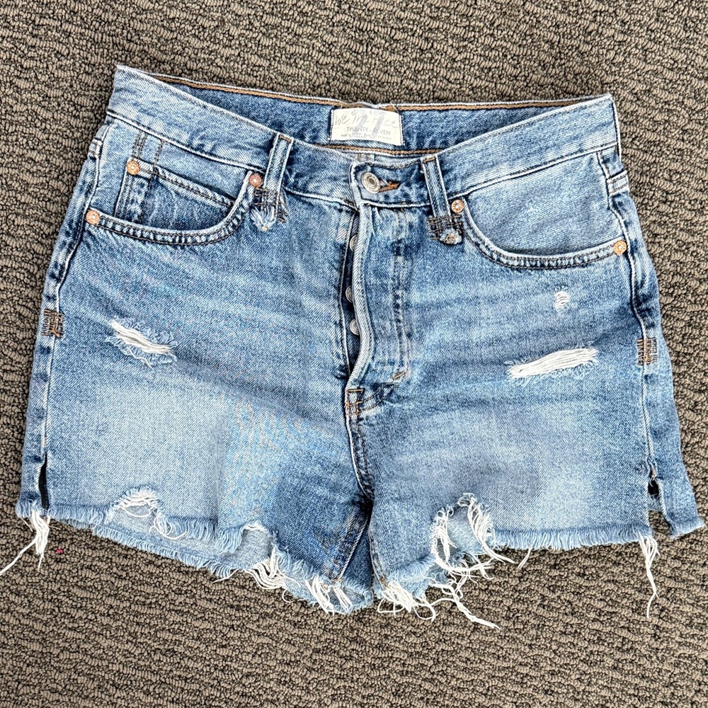 Free people Distressed Denim Women Shorts